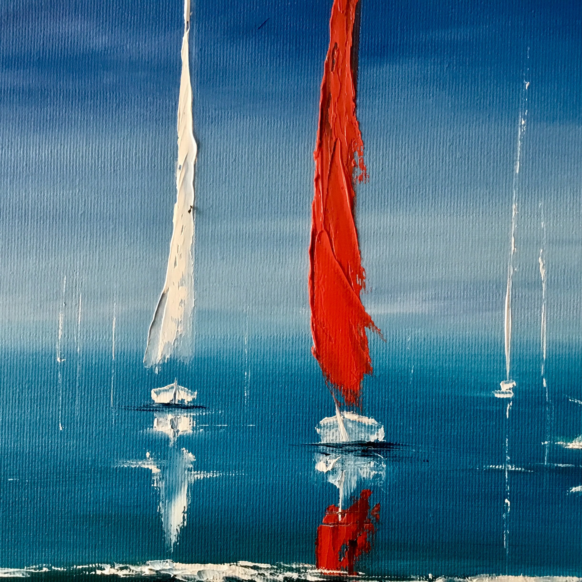 abstract sailboat paintings