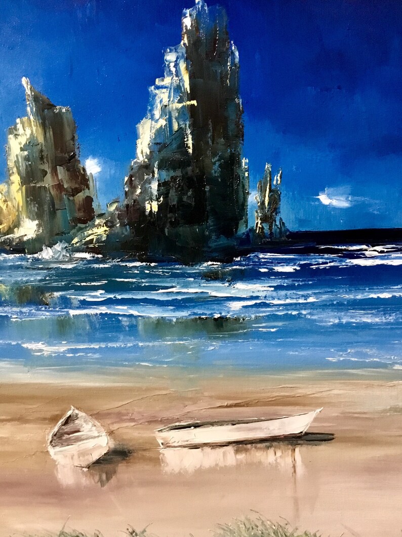 Large size seascape Sea coast painting Oil painting original Etsy