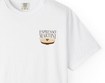 Espresso Martini Cocktail Unisex T-Shirt, Foodie Apparel, Gift for Home Bartender, Bar Shirt
