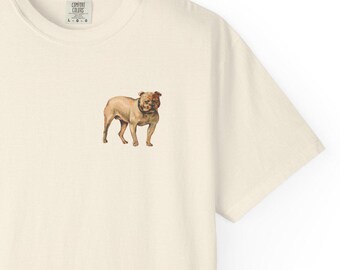 Vintage Bulldog Portrait T-Shirt, Retro Dog Lover Graphic Tee