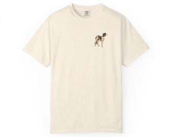 Camiseta unisex con estampado vintage de perro Saluki, top de arte animal retro.