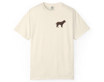 Water Spaniel Dog Art T-Shirt, Retro Animal Graphic Top
