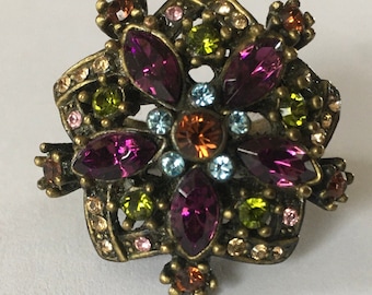Vintage Heidi Daus "Breathless" Statement Ring