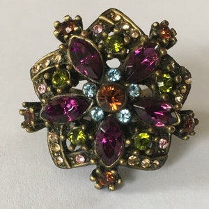 Vintage Heidi Daus &quot;Breathless&quot; Statement Ring