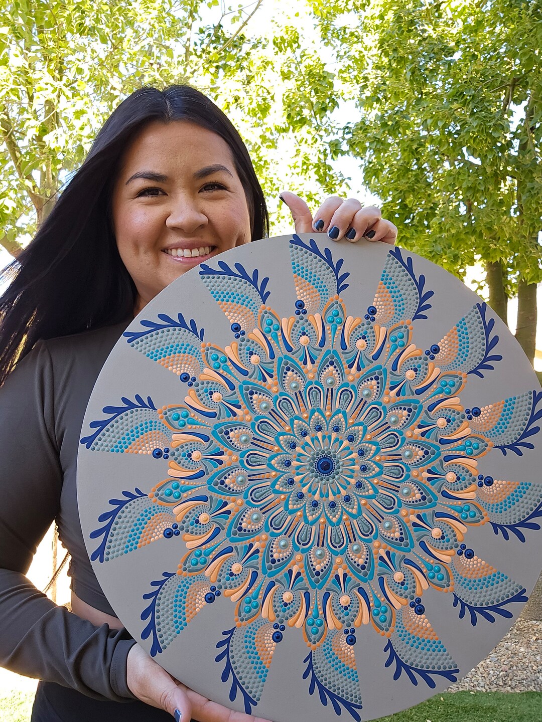 Mandala Dot Art Wall Hang Home Decor Art Mirrors Gifts for All Etsy