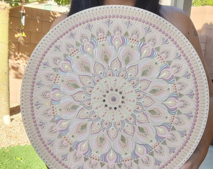 Mandala Dot Art Wall Hang Home Decor Art Mirrors Pink off Etsy