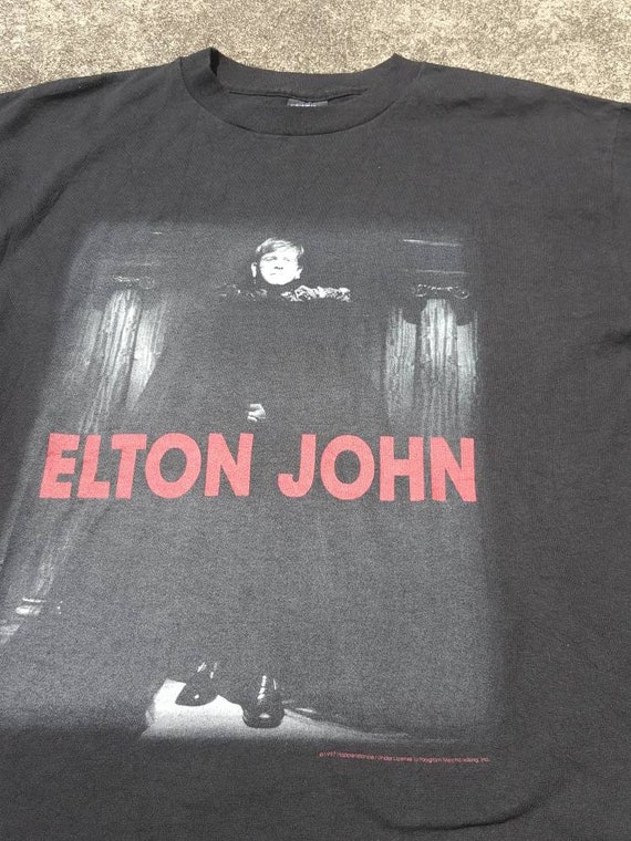 VTG Elton John 90s _ Polygram Tag Shirt - image 4