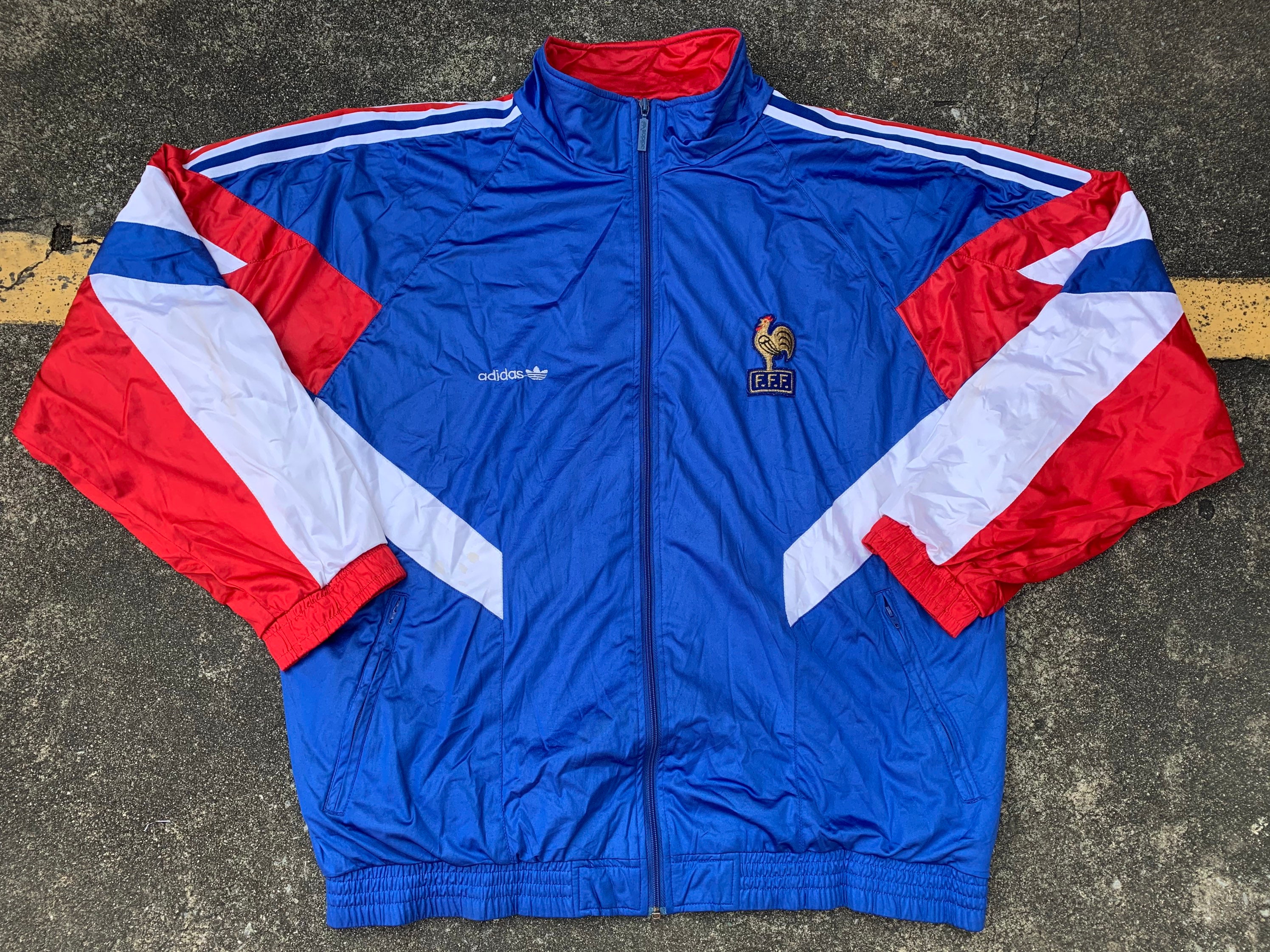 VTG ADIDAS 90's France Football Team Jacket - Etsy