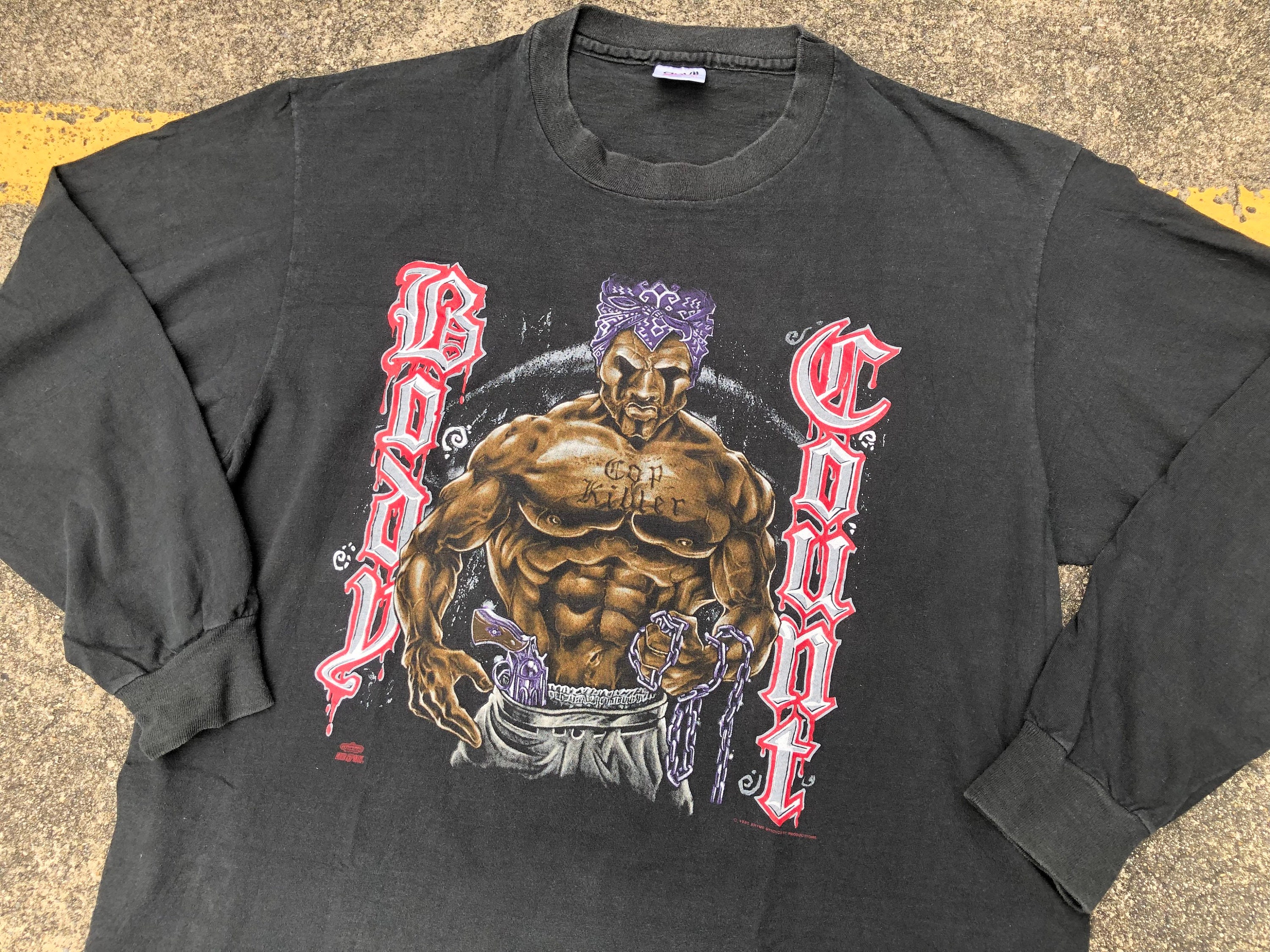 BODY COUNT バンドtシャツ 1992年 ビンテージ　ICE-T BODY COUNT バンドtシャツ 1992年 ビンテージ ICE-T - メルカリ