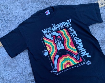 VTG NIKE Michael Air Jordan Bob Marley We&#39;re Jammin T-Shirt
