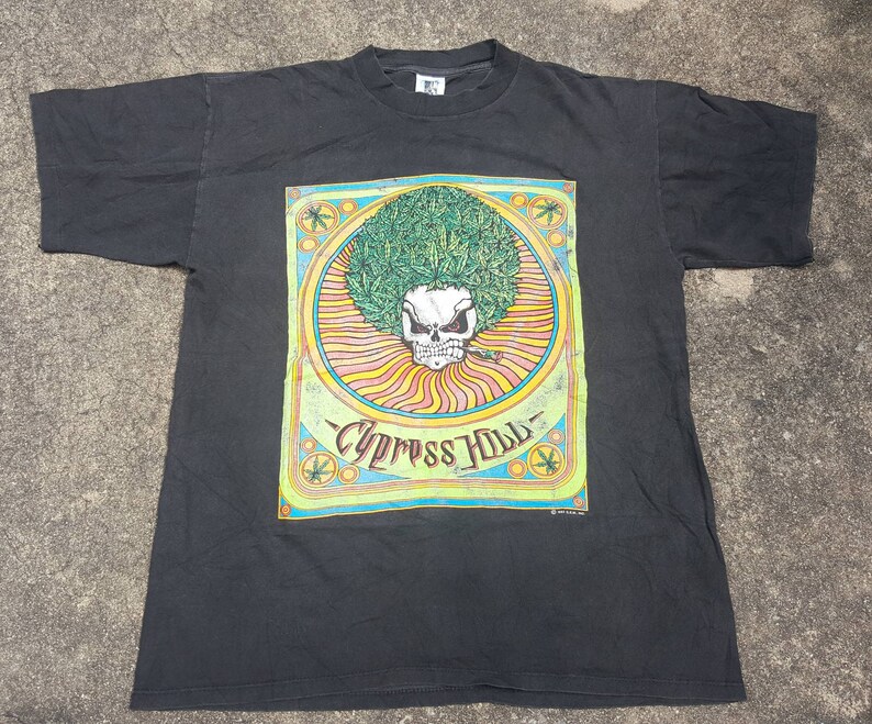 VTG Cypress Hill Skunk Cannabis Skull GEM 1993 Concert Promo - Etsy ...