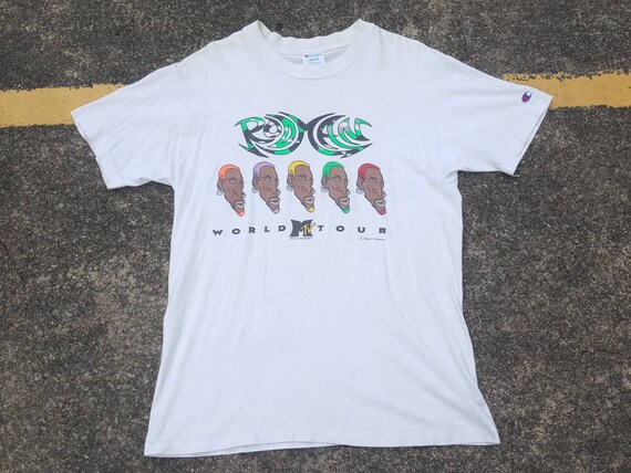 VTG Dennis Rodman Chicago Bulls 1996 MTV World Tour Champion