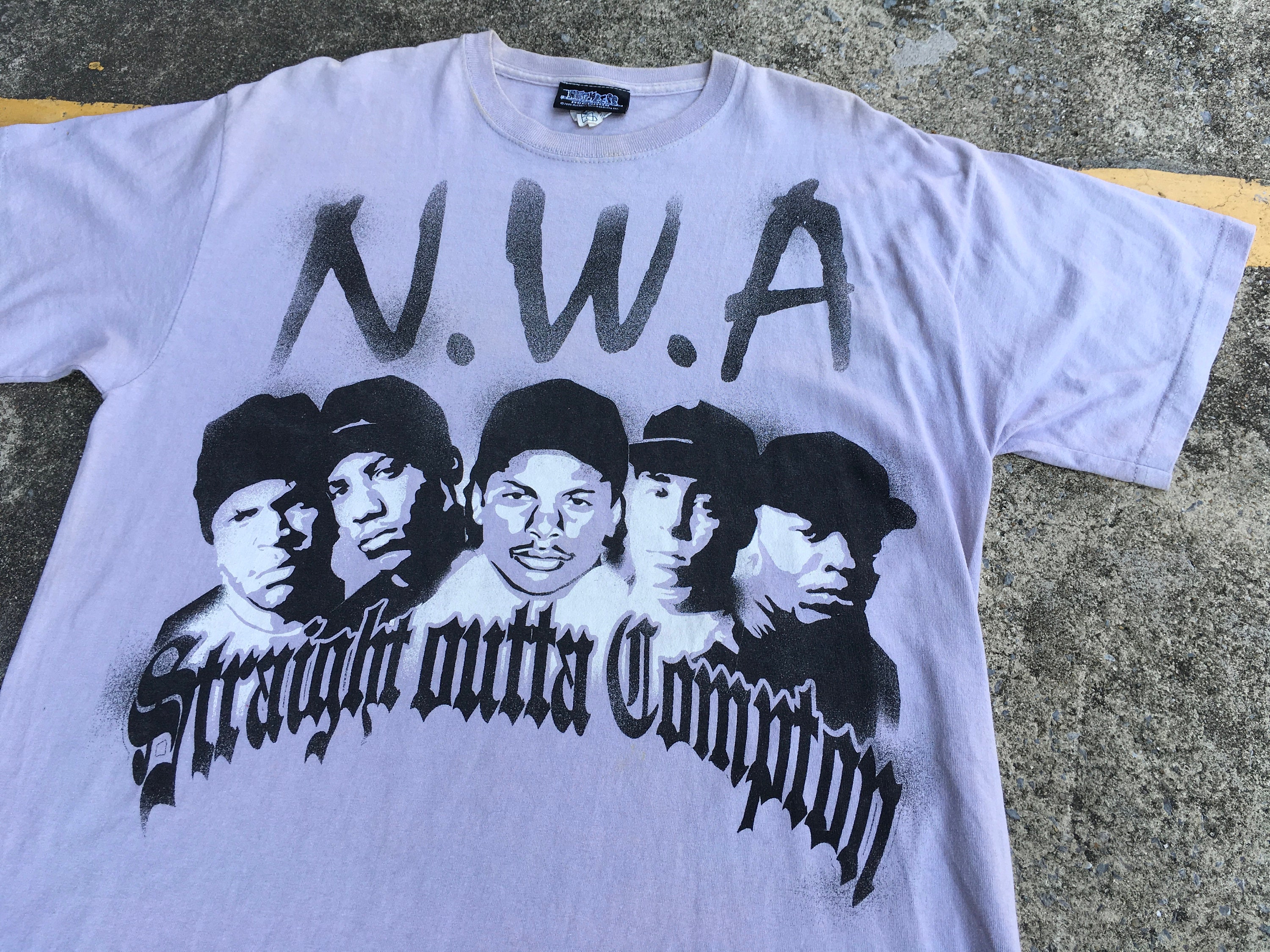 VTG N.W.A. Dr. Dre Ice Cube Eazy-e Ruthless Records Big Logo