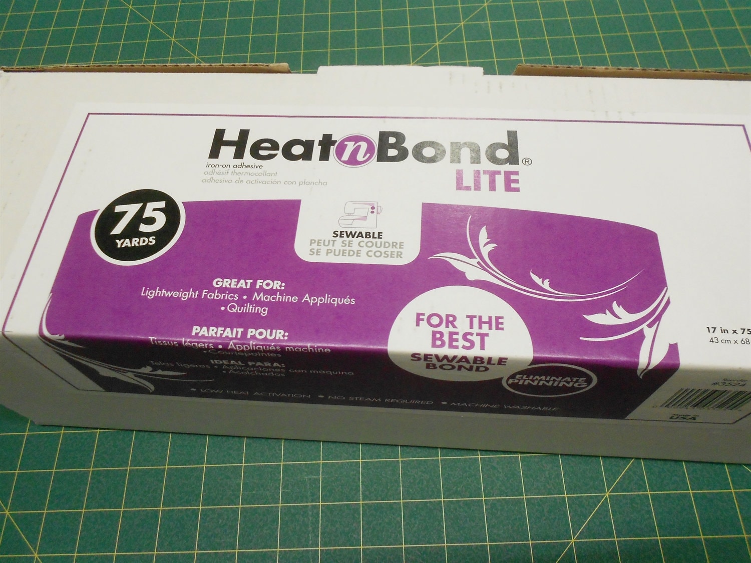 HeatnBond Lite Iron-On Adhesive 17 Inches x 35 Yards