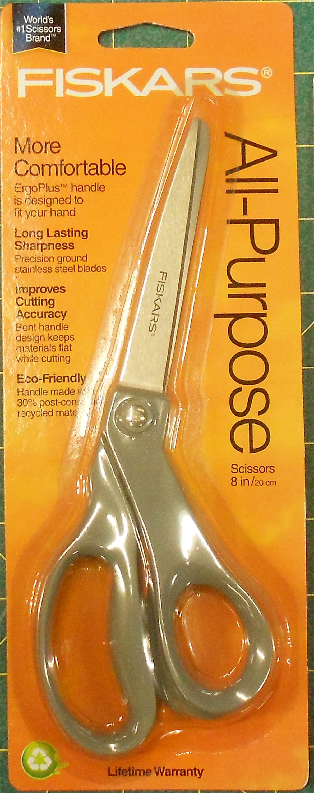 Fiskars Scissors/lefty 8in Scissors/all-purpose 8in Scissors/beginner 7in  lefty Red Purple Scissors/ergonomic Handle/sharpener 