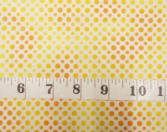 Fabric #4048-Polka Dot/Ombre Dot/Yellow/Orange Ombre Dots on white background/Quilting Treasures/by the yard