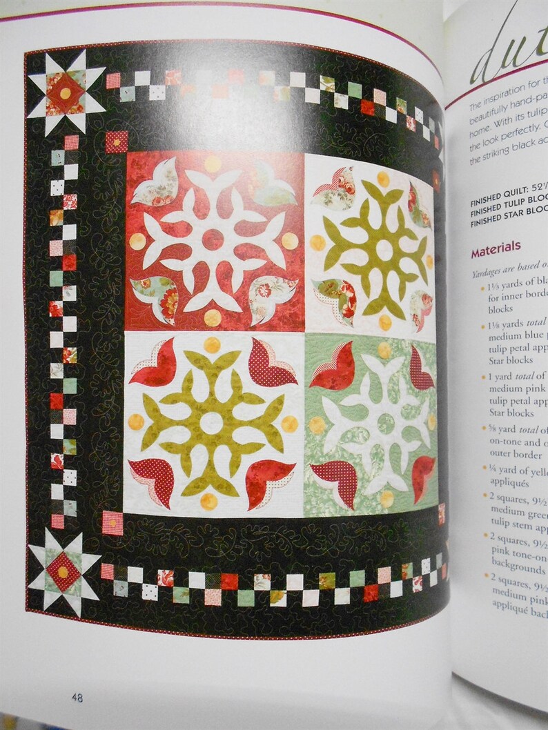 Book1864 Spotlight on Scraps-10 Pretty Quilts/Cindi Walker/develop color schemes/strip piecing/folded corners/fusible applique techniques image 6