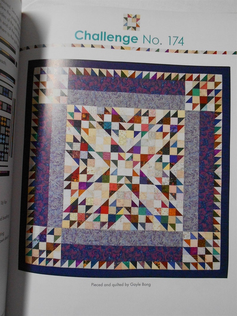 Book2334 S is for Scraps-18 great quilts Gayle Bong/picking fabrics for scrap quilting/bright/vibrant/traditional/star triangle nine patch image 8