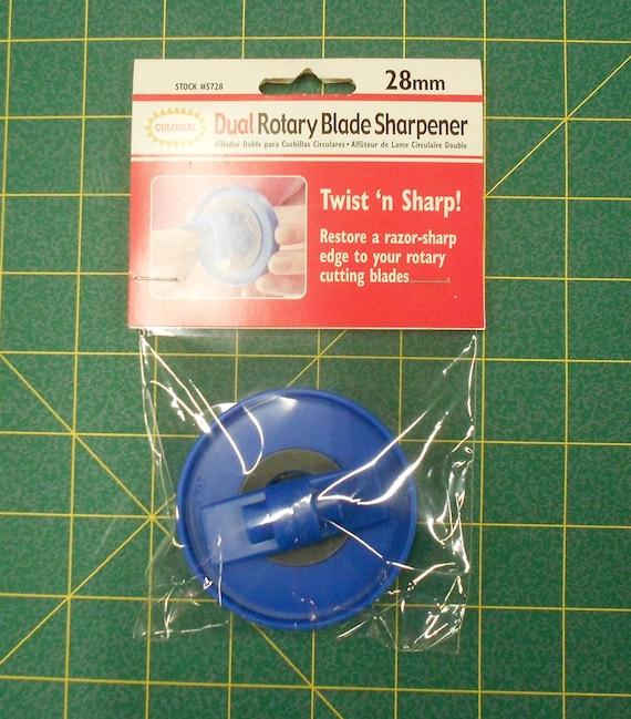 Tri-sharp Rotary Sharpener/sharpens 28mm Rotary Blades/blue/restore a Razor  Sharp Edge to Your Rotary Cutter Blades 589 