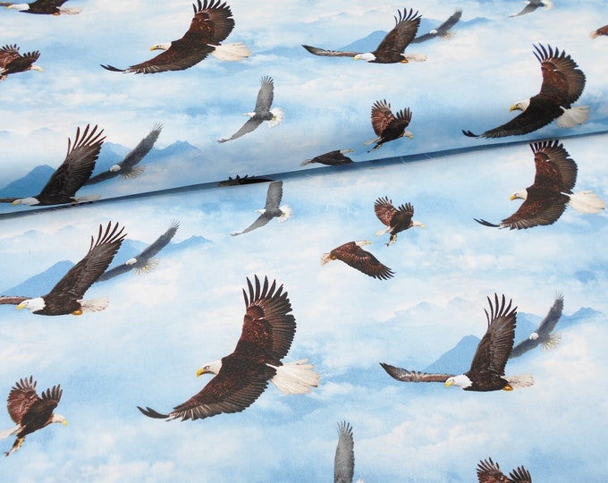 Mysterious Mountains, Northwest Fabric, From David Textiles, 44 Wide