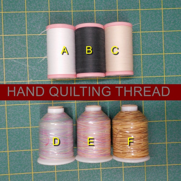 Hand Quilting Thread/Coats & Clark Solid 350yd (pink spool) or Variegated Star/425yds/3ply long staple Egyptian Cotton