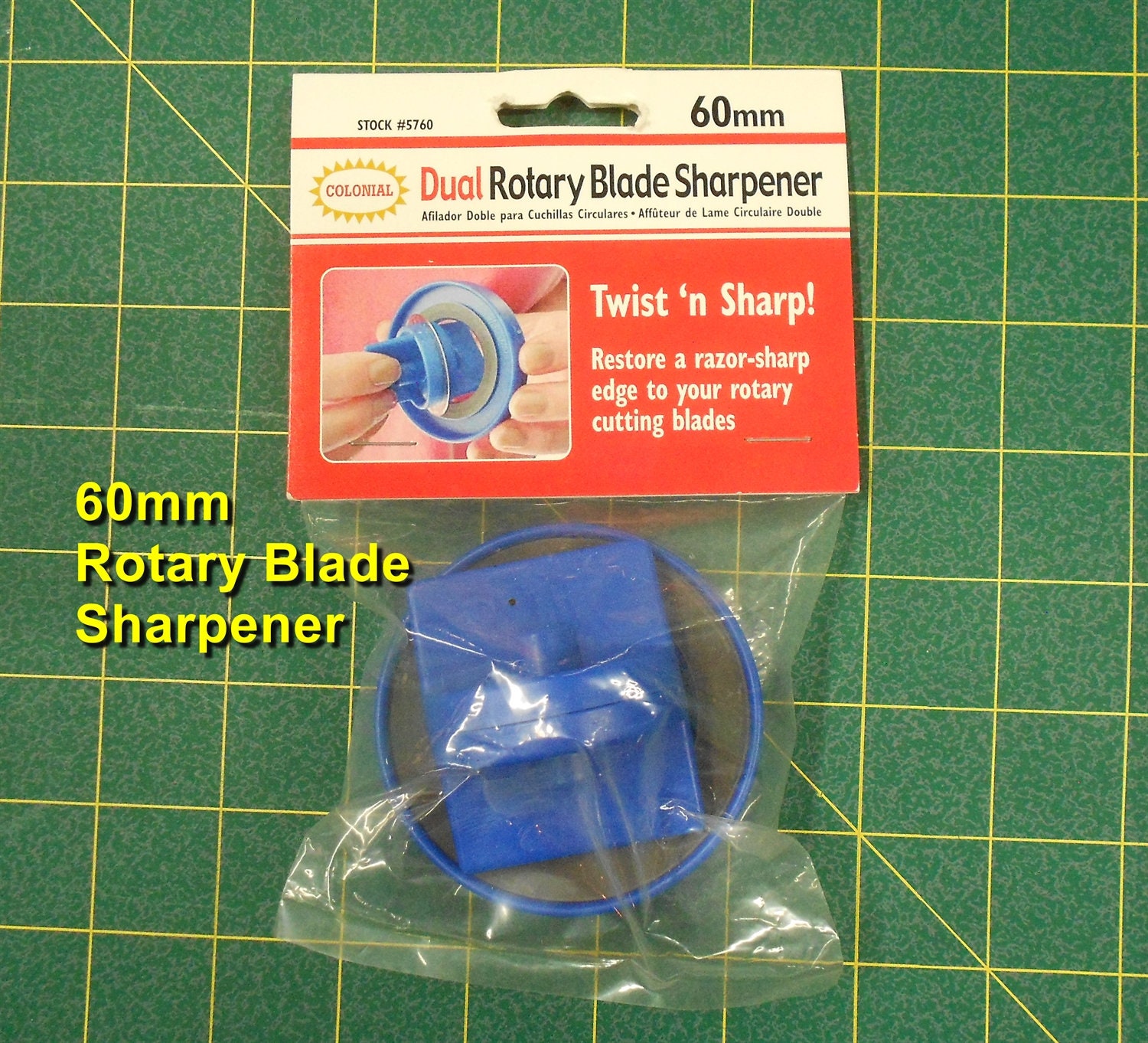 Colonial Needle Rotary Blade Sharpener - 45 mm