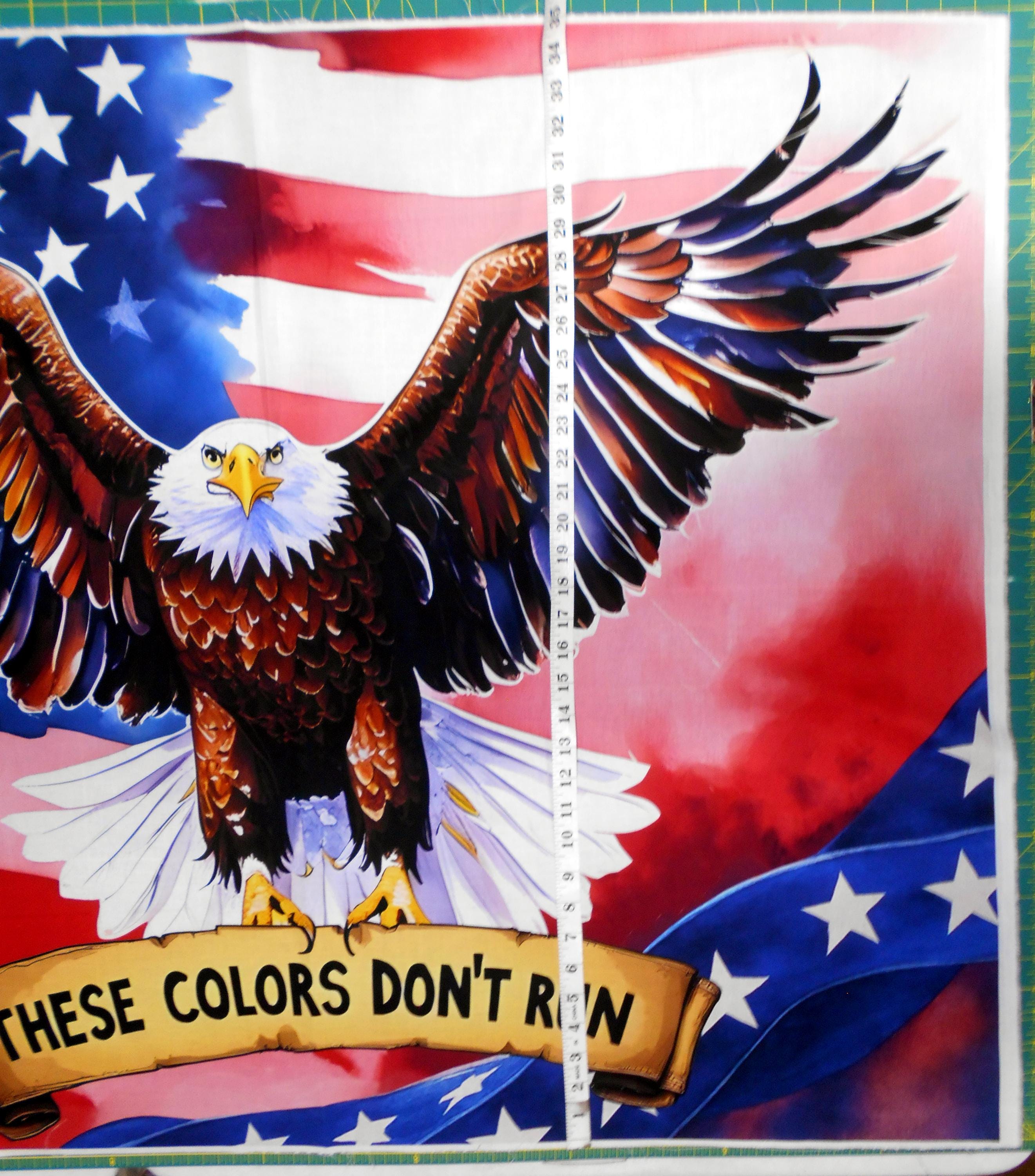 These Colors Don't Run Fabric Panel #6287/approx 34x43
