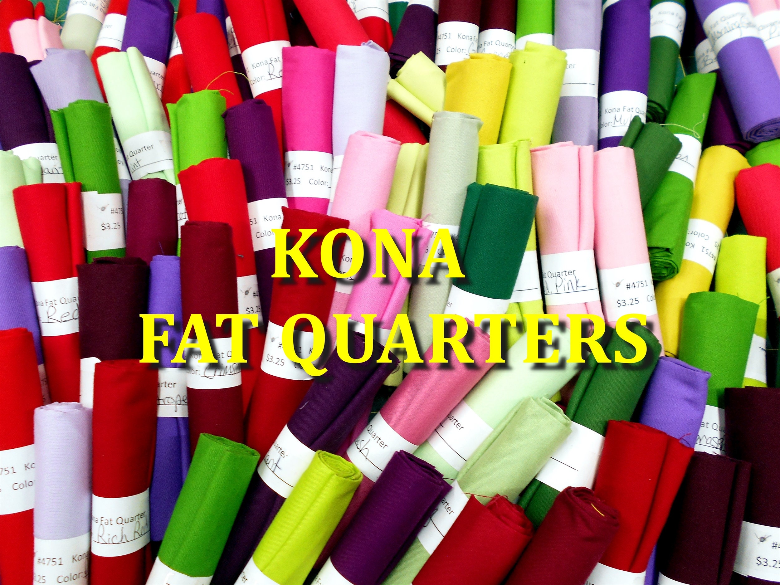 Green 9 Fat Quarter Bundle - Kona Cotton