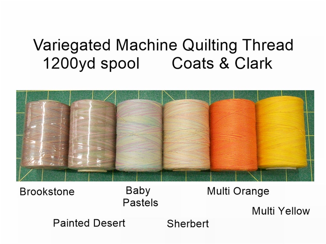 Machine Quilting Thread Variegated/1200yds/starcoats & Clark
