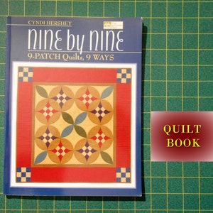 Book #1778 Nine by Nine/9 patch quilts/straight set, on point, split nine patch/sudoku sampler/Cyndi Hershey/That Patchwork Place
