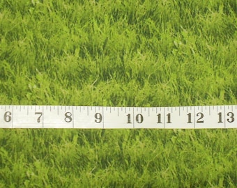 Green Grass Fabric-#3165/Birds of Flight/Landscape Medley/Elizabeth's Studio/scenic grass print