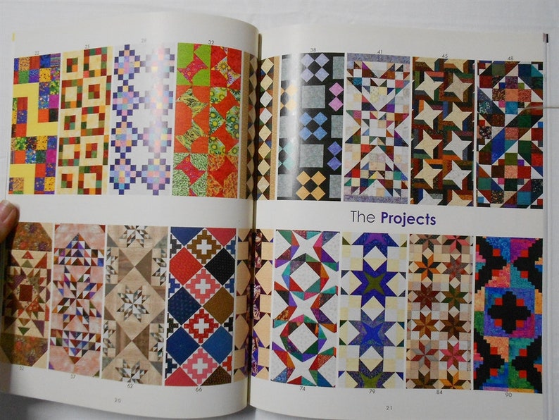 Book2334 S is for Scraps-18 great quilts Gayle Bong/picking fabrics for scrap quilting/bright/vibrant/traditional/star triangle nine patch image 10