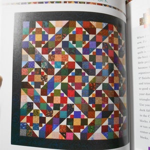 Book2334 S is for Scraps-18 great quilts Gayle Bong/picking fabrics for scrap quilting/bright/vibrant/traditional/star triangle nine patch image 6