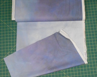 Fabric-Choose 1/2yd or 1yd  #4332 Heather Sky Tonal Ombre/Jennifer Sampou/Robert Kaufman/white dusty grey lavender blue