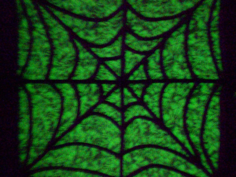 GLOW-In-The-DARK Halloween/Fall/Autumn Wall Hanging, Glow-In-The-Dark Bats/Spider Web/BOO 17 x 43 image 8