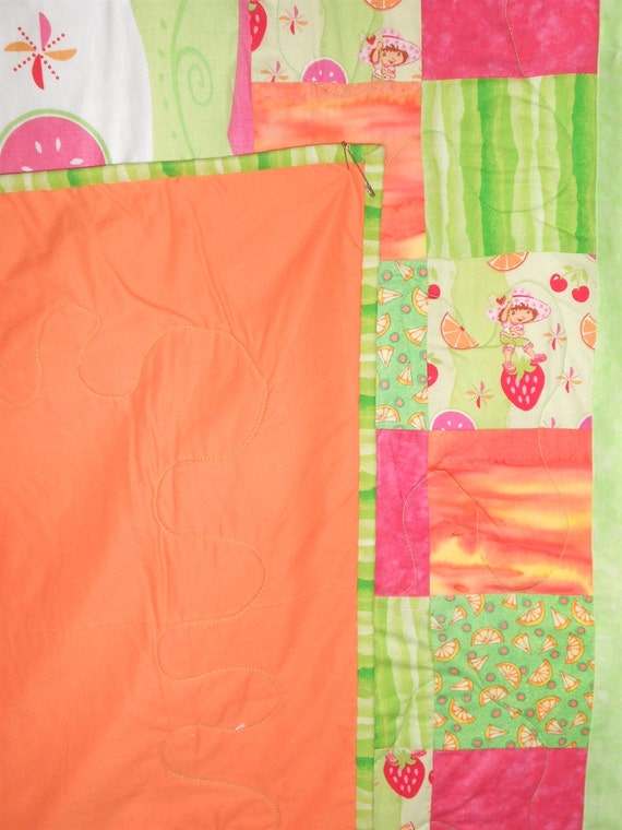green purple flowers pink hearts yellow Baby Strawberry Shortcake Fabric 10pc Fat Quarter Bundle- Strawberry #O220 bears
