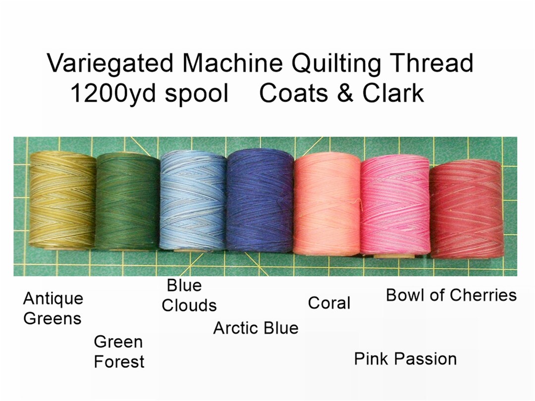 Coats Cotton Machine Quilting Multicolor Thread 1200yd Over The Rainbow