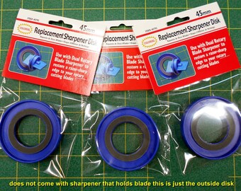 Rotary Sharpener Replacement Disk/(does not come with sharpener) 45mm rotary blades/restore a razor sharp edge to rotary cutter blades #580