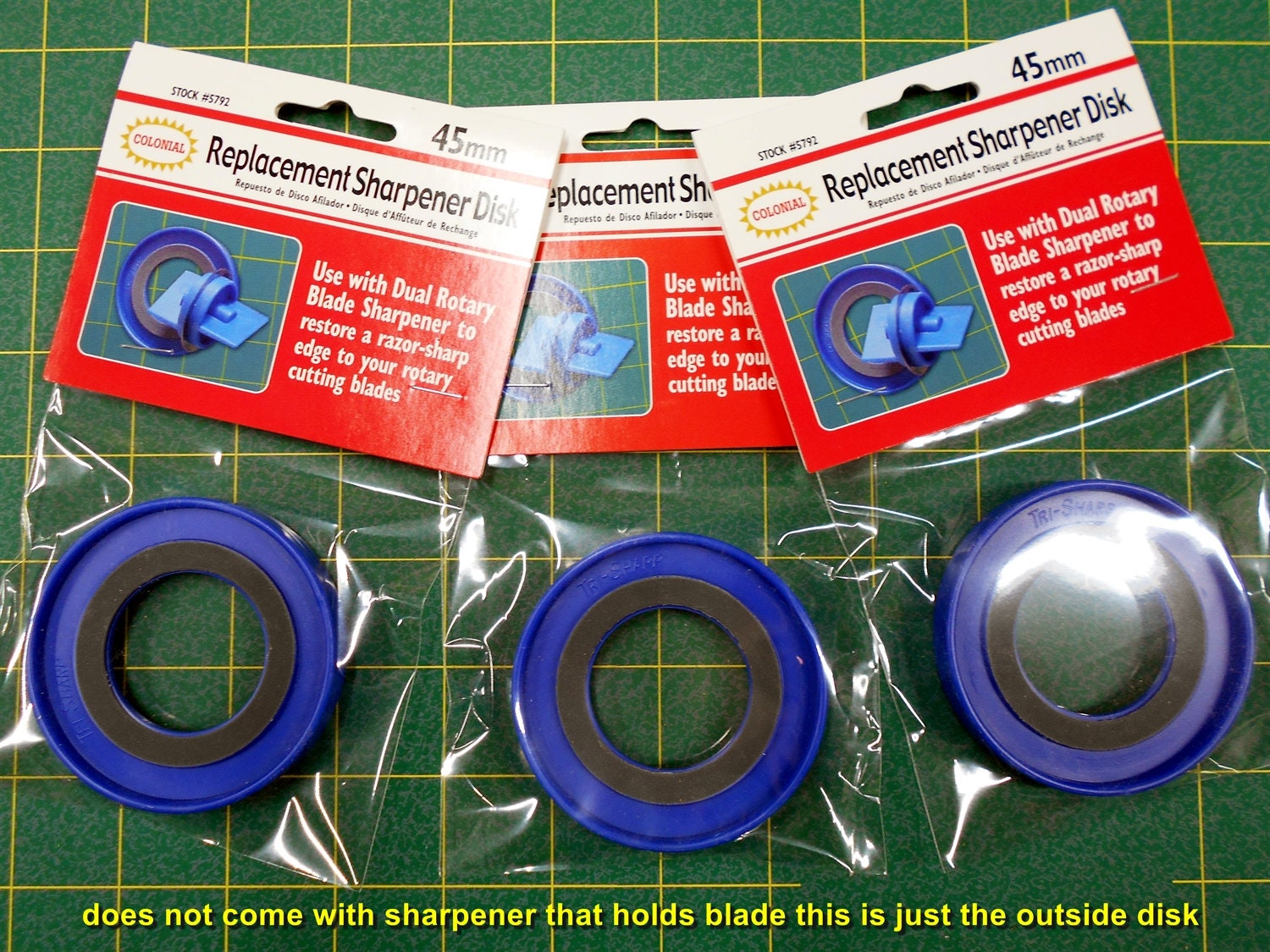 Rotary Sharpener Replacement Disk/does Not Come With Sharpener 45mm Rotary  Blades/restore a Razor Sharp Edge to Rotary Cutter Blades 580 -  Sweden