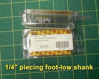 Presser Foot #3746/low shank 1/4" piecing foot by Gingham Square