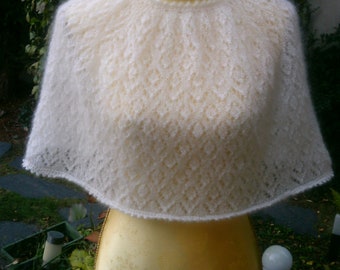 Romantic Cape Knitted Cape Wedding White Bridal Cape Wedding Cape Bridal Jacket Wedding