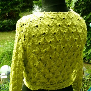 Wrap knit jacket, light green, size 40-42 M, UK 14-16, US 12-14 image 2