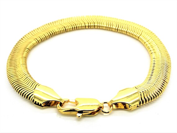 snake chain gold bracelet