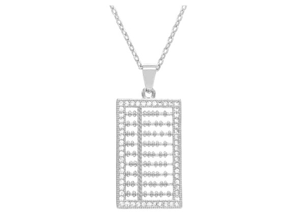 White gold sale plated pendant