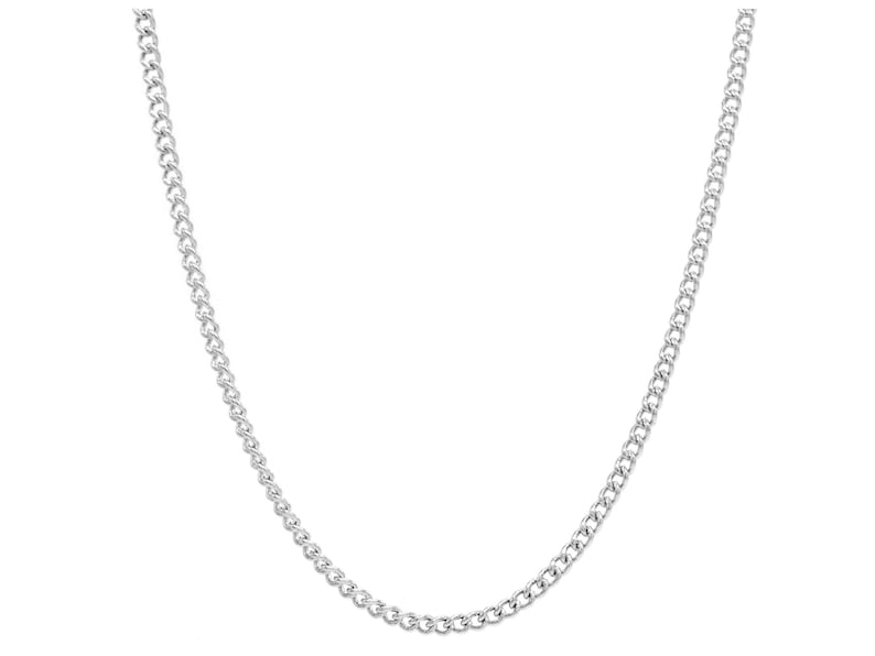 Genuine 925 Sterling Silver Thin Chain Necklace Simple Classic, Solid