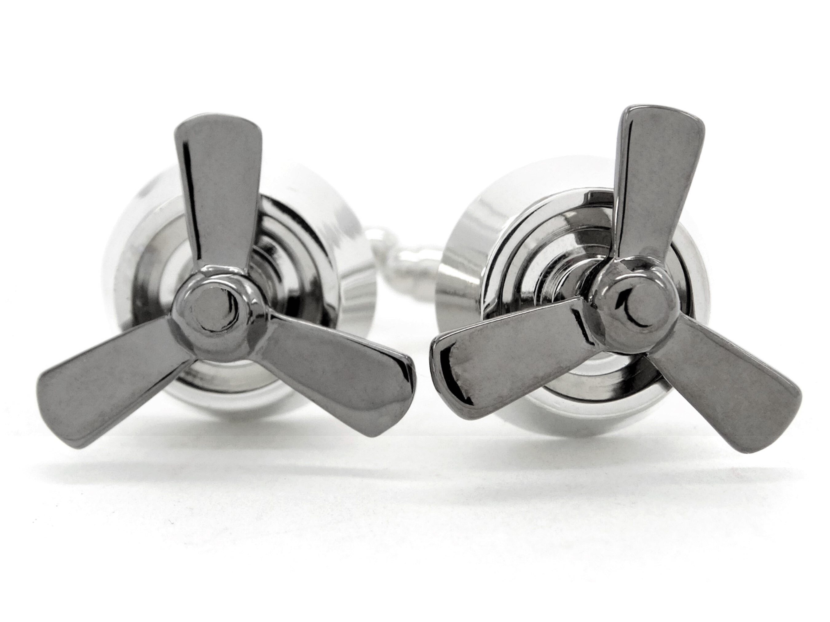 Sterling Silver Airplane Propeller Cuff Links for Men Flying Etsy UK