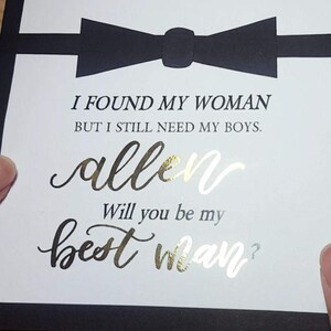 Groomsman carte-ho trovato la mia donna, ma ho ancora bisogno di miei ragazzi