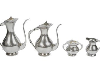 Juego de café y té de mediados de siglo de 4