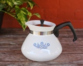 Vintage Blue Cornflower Corning Ware Tea pot
