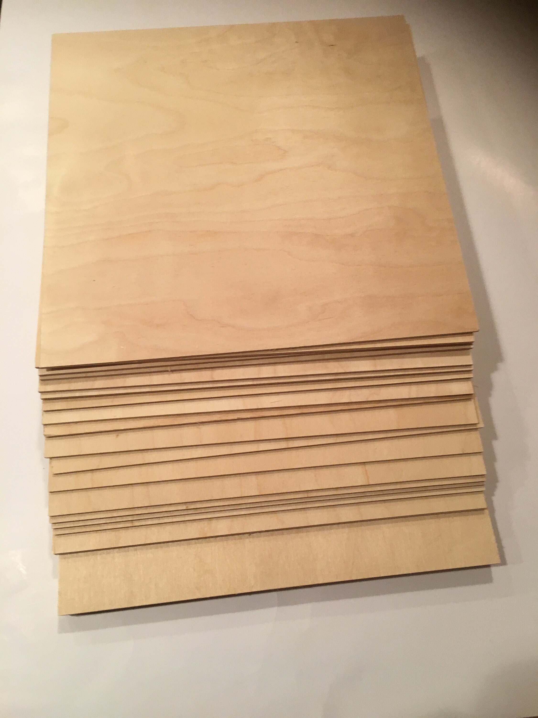 Baltic Birch Plywood, 3 mm 1/8 x 12 x 24 Inch Craft Wood, Box of 250 B/BB  Grade Baltic Birch Sheets, Perfect for Laser, CNC Cutting and Wood Burning,  by Woodpeckers 